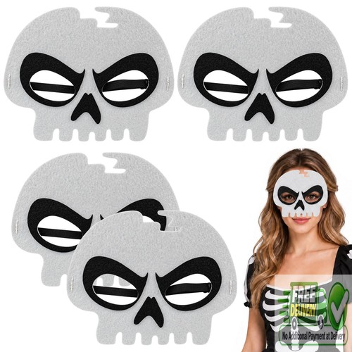 4pcs skull masks skeleton - 4pcs, face