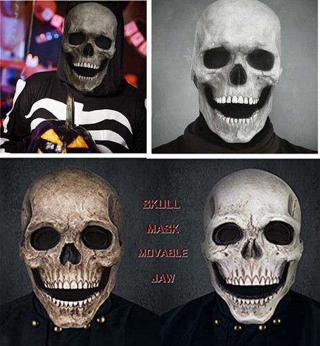 Halloween skull mask full head - halloween,